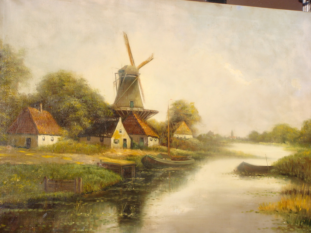 Dutch canal scene